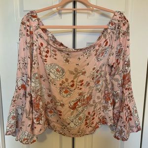 Off the shoulder top - pink